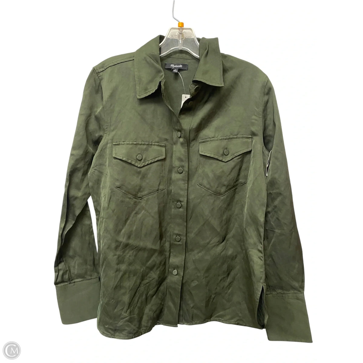 Top Long Sleeve By Madewell In Green, Size: 2