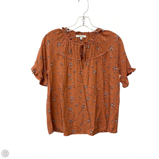 Top Short Sleeve By Madewell In Pink, Size: Xs