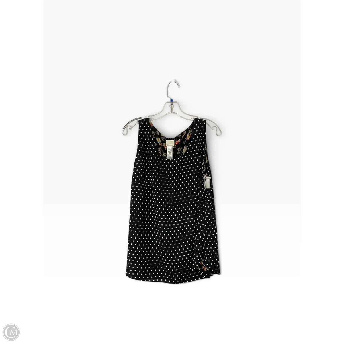 Top Sleeveless By Chicos In Polkadot Pattern, Size: M