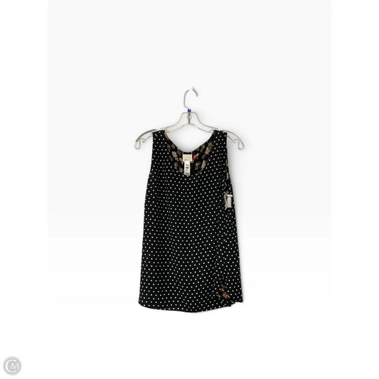 Top Sleeveless By Chicos In Polkadot Pattern, Size: M