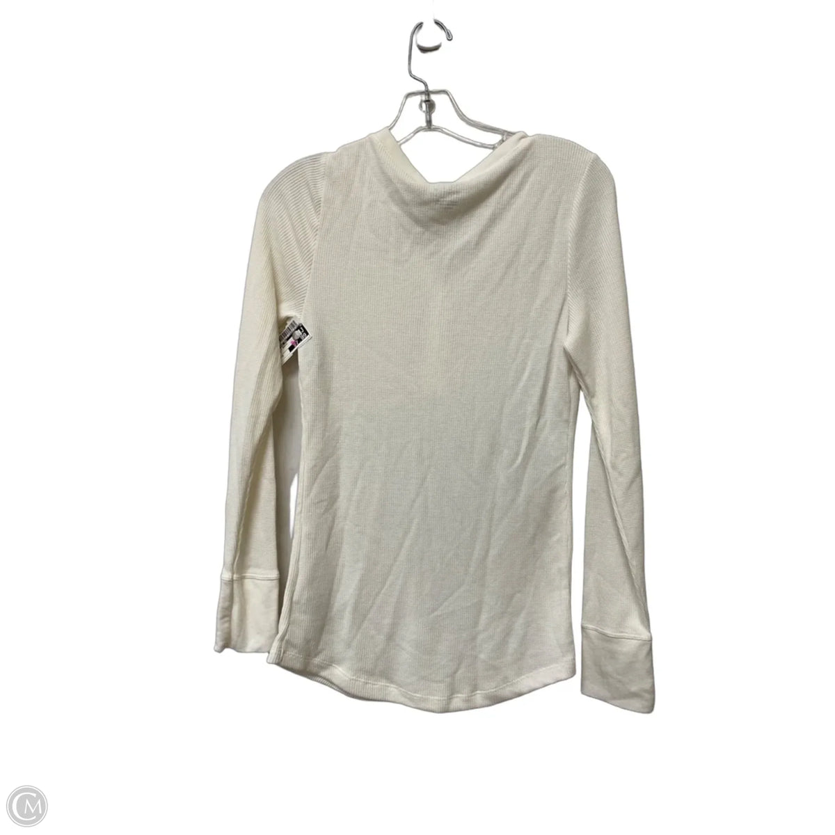 Top Long Sleeve Basic By Time And Tru In White, Size: M