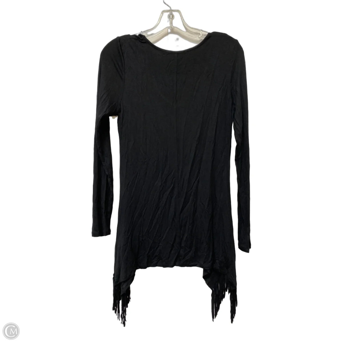 Top Long Sleeve By Venus In Black, Size: S
