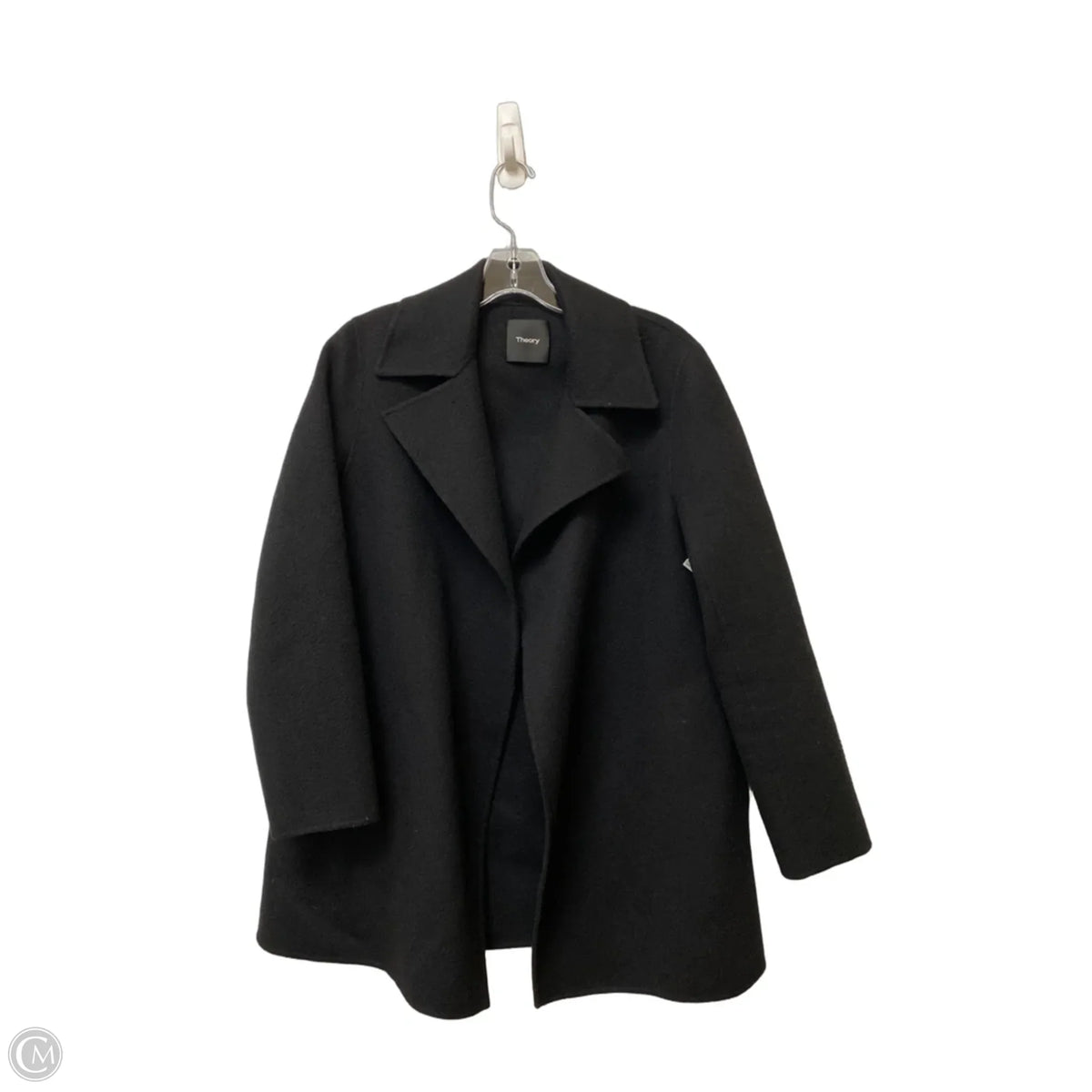 Coat Peacoat By Theory In Black, Size: S