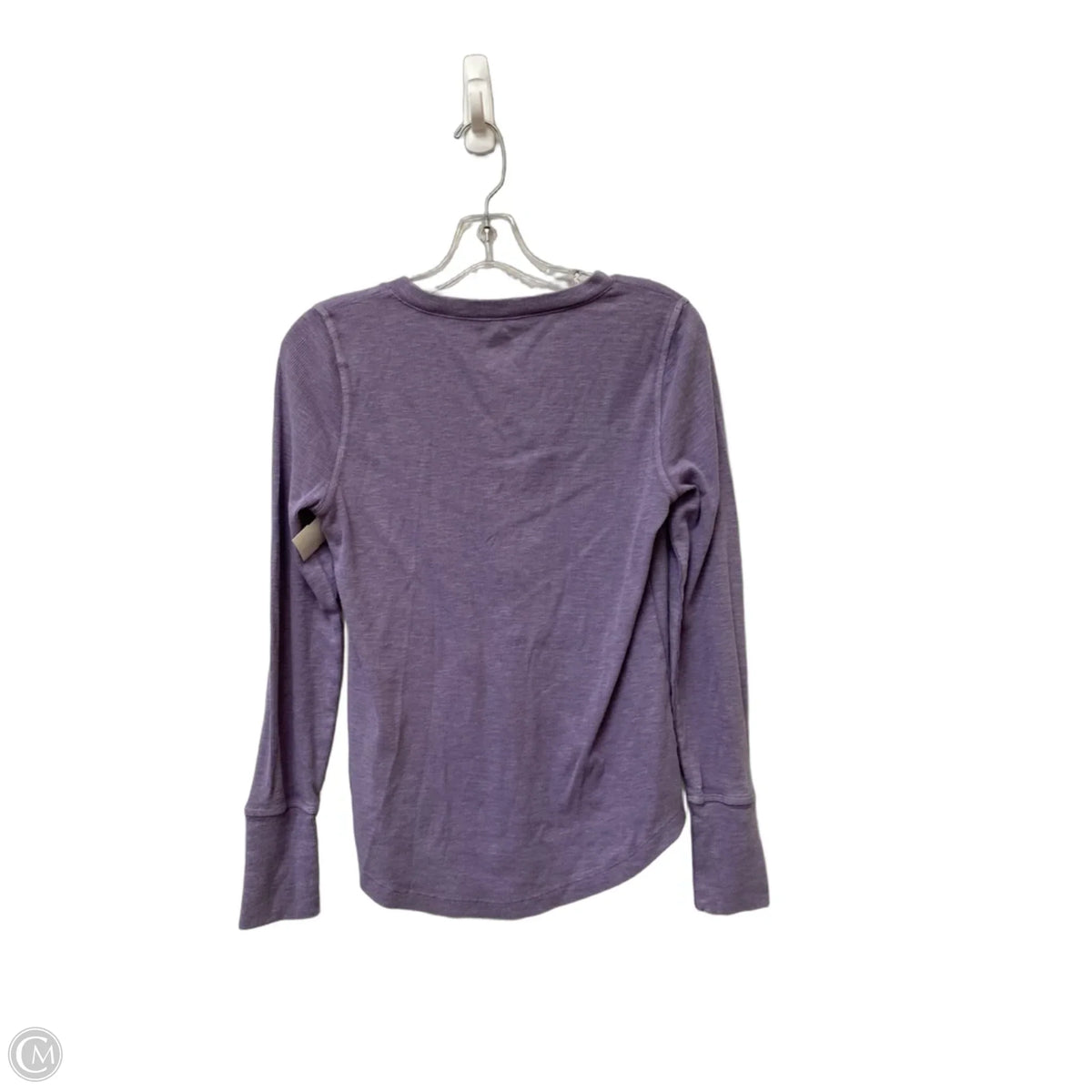 Top Long Sleeve Basic By Gap In Purple, Size: S