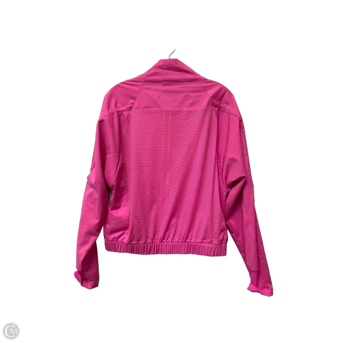 Athletic Jacket By Adidas In Pink, Size: S
