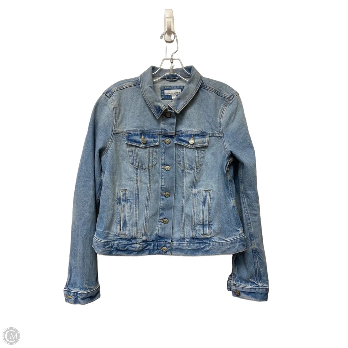 Jacket Denim By Loft In Blue, Size: M