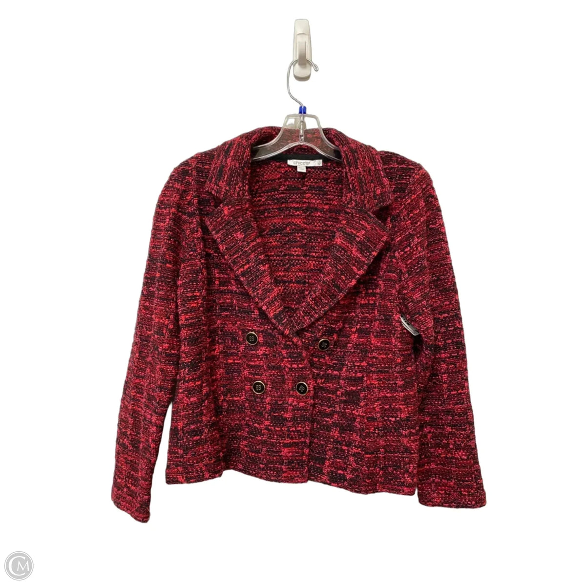 Blazer By Chicos In Red, Size: M