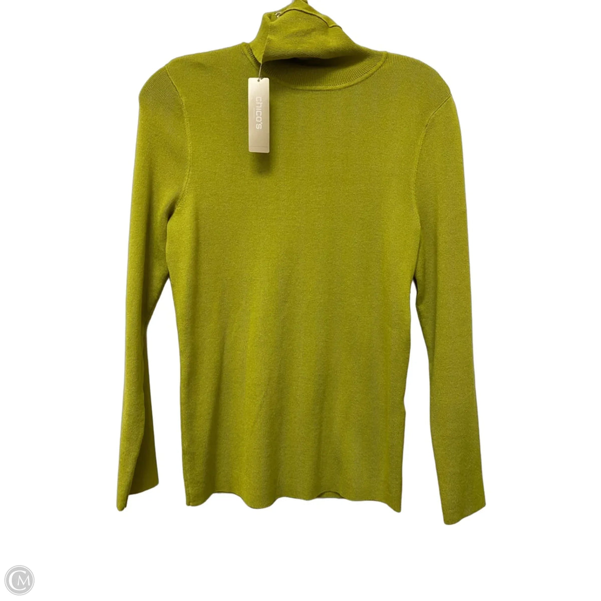 Sweater By Chicos In Green, Size: M