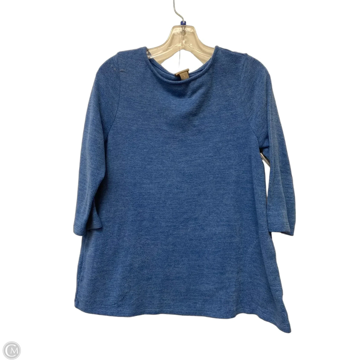 Top Long Sleeve By Chicos In Blue, Size: M