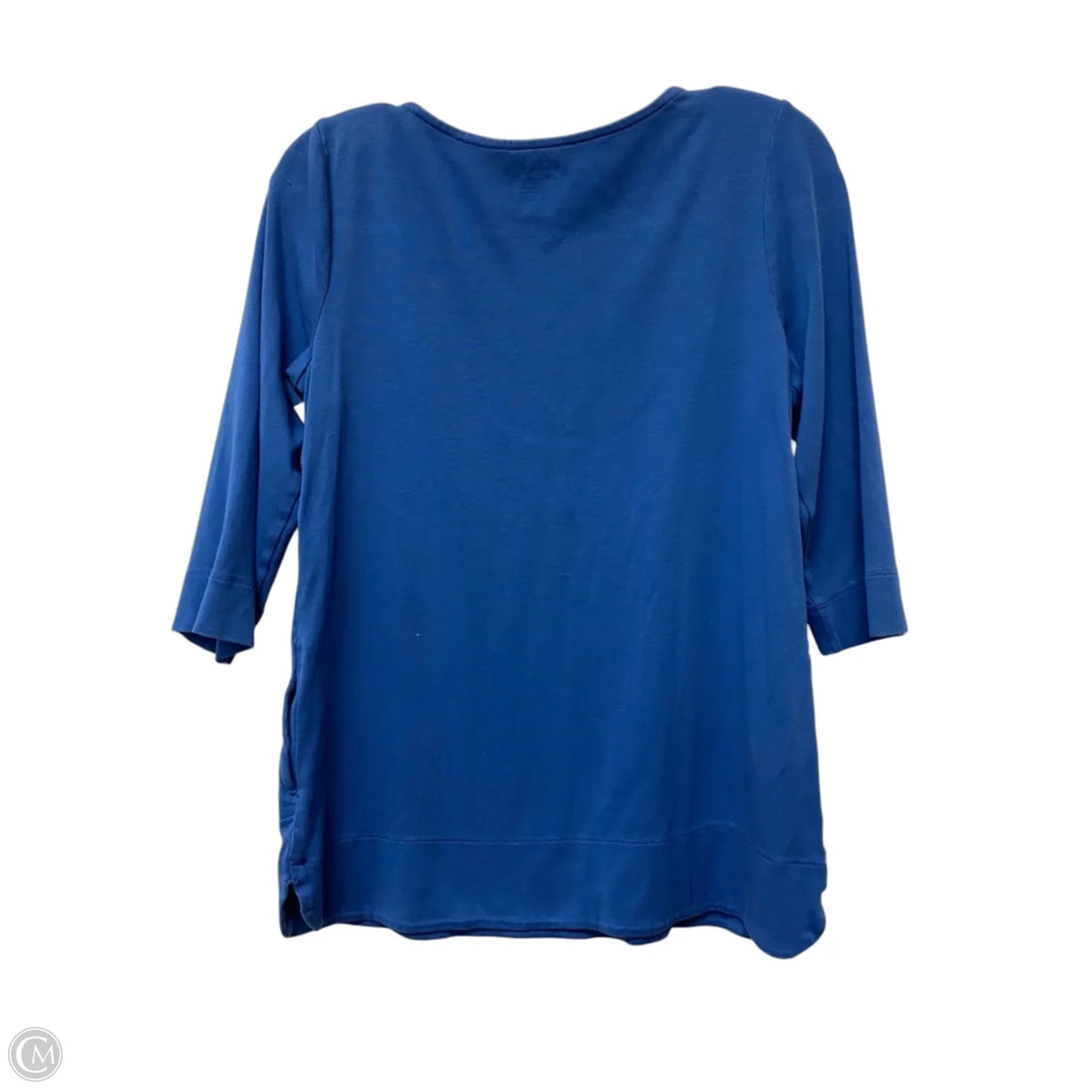 Top Long Sleeve Basic By Chicos In Blue, Size: S