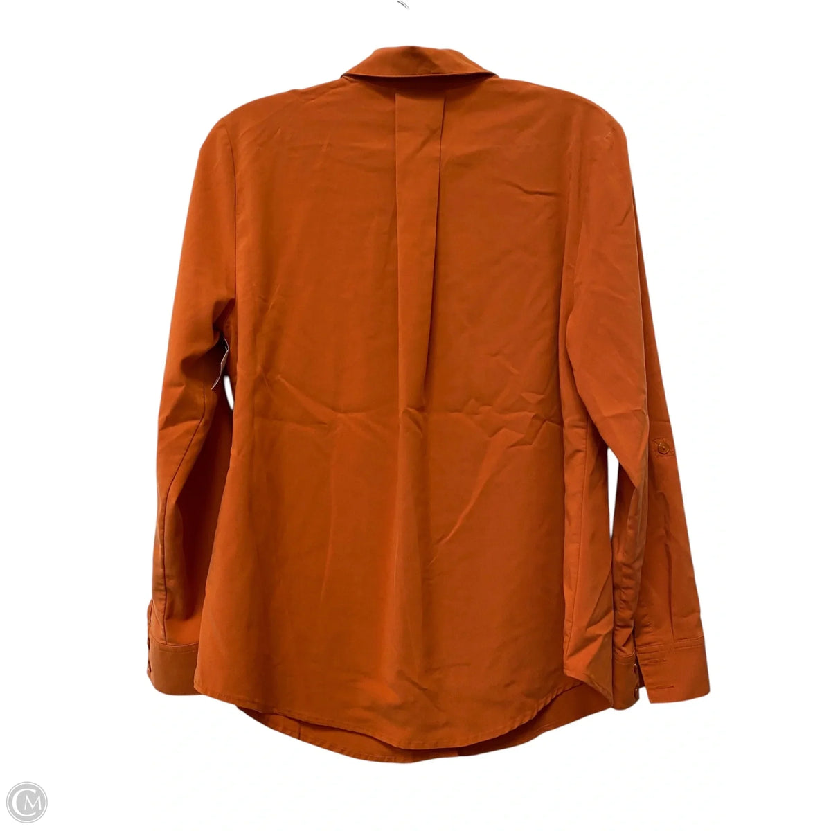 Top Long Sleeve By Chicos In Orange, Size: S