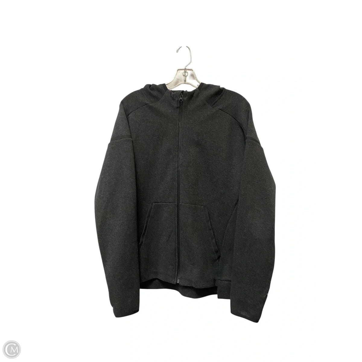 Athletic Jacket By Champion In Grey, Size: M