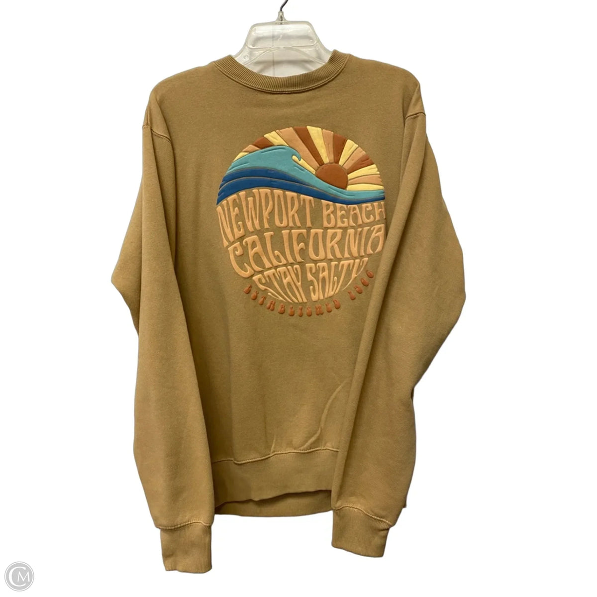 Sweatshirt Crewneck By Cme In Tan, Size: M