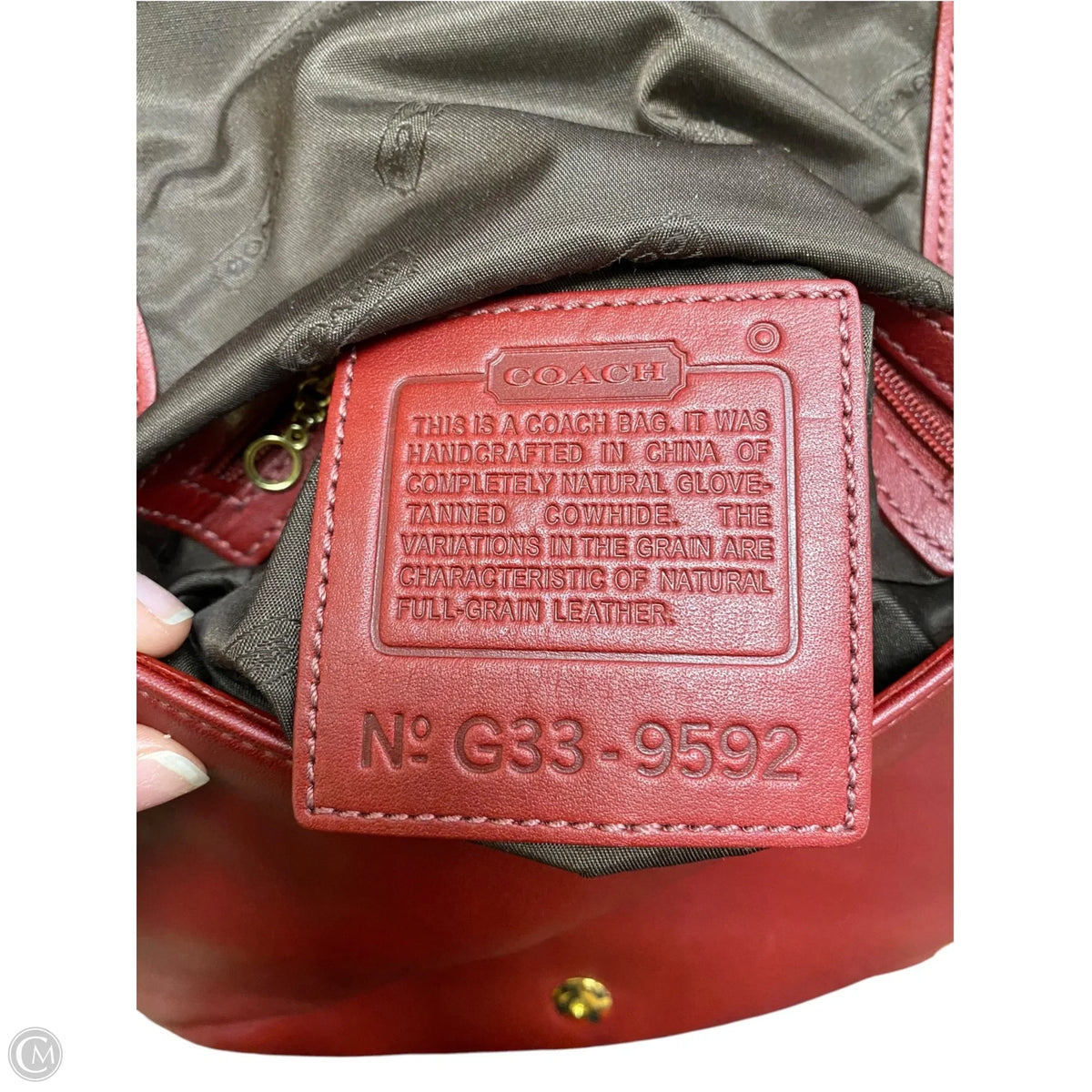 Crossbody Designer By Coach, Size: Medium