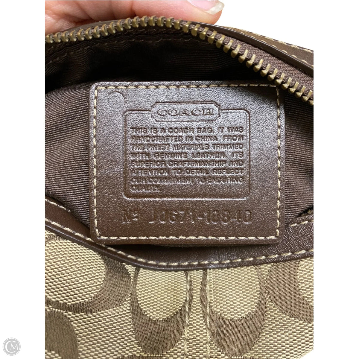 Crossbody Designer By Coach, Size: Small