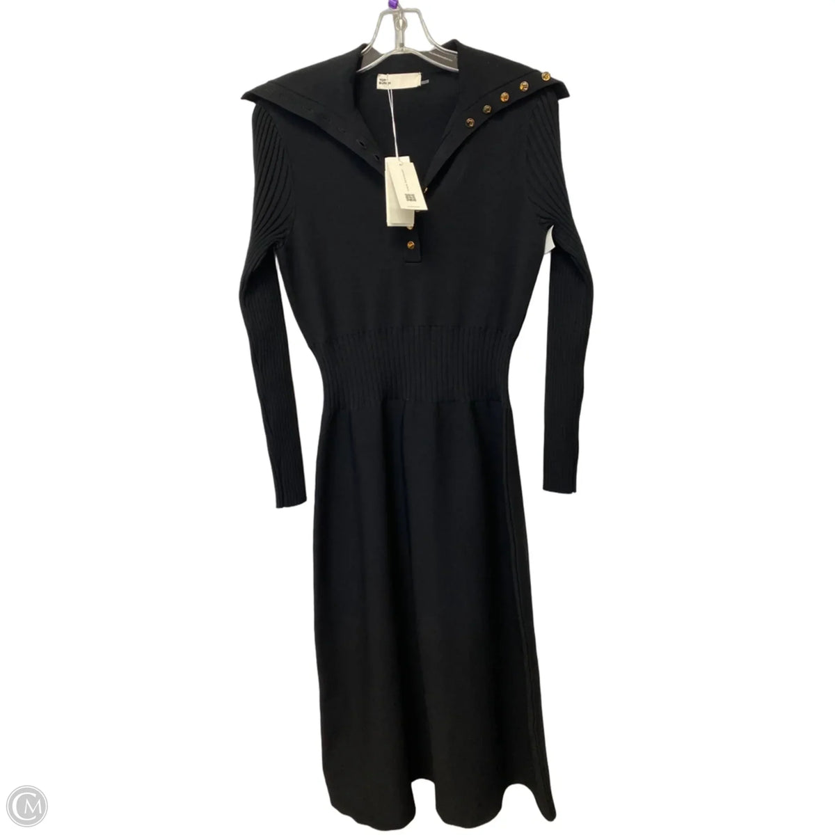 Dress Designer By Tory Burch In Black, Size: M