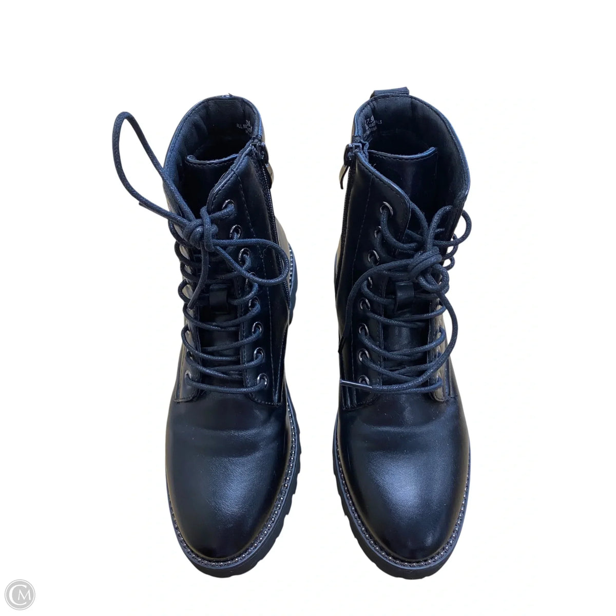 Boots Combat By Cushionaire In Black, Size: 7.5