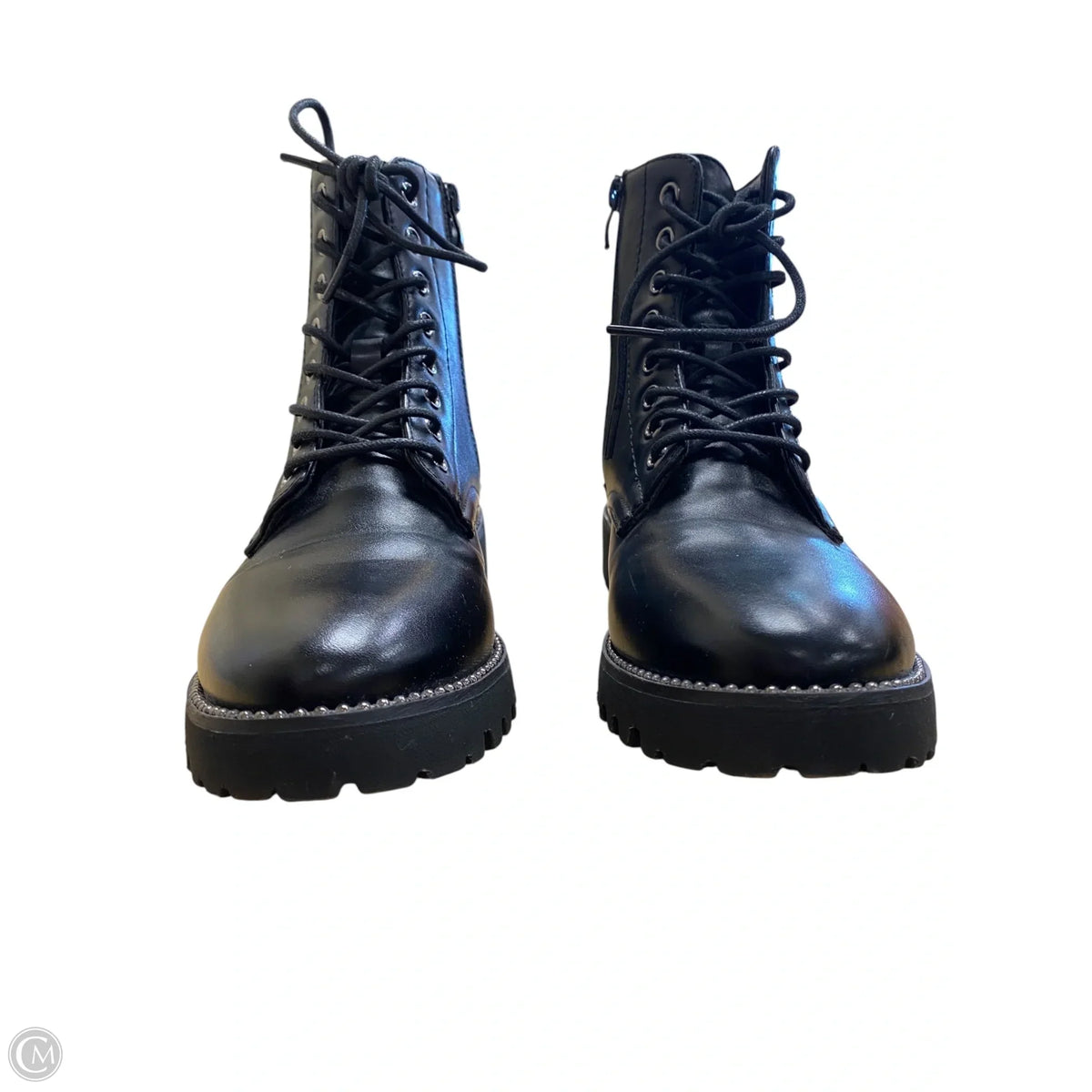 Boots Combat By Cushionaire In Black, Size: 7.5
