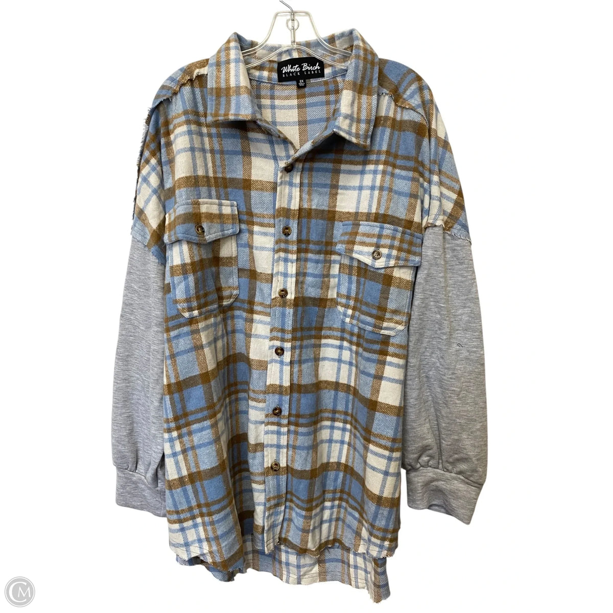 Jacket Shirt By White Birch In Plaid Pattern, Size: 2x