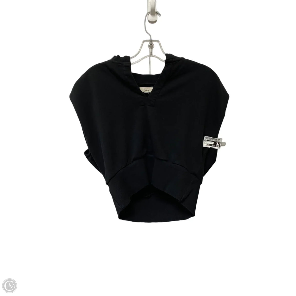 Top Sleeveless By Glam In Black, Size: S