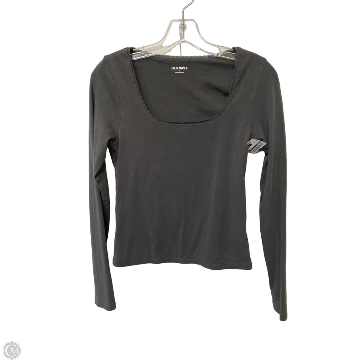 Top Long Sleeve By Old Navy In Grey, Size: S