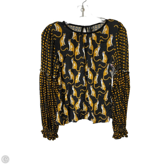 Top Long Sleeve By Blank London In Animal Print, Size: M