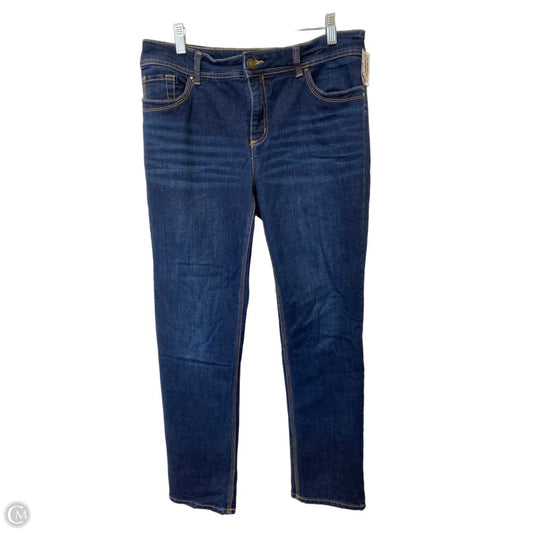 Jeans Boyfriend By Chicos In Blue Denim, Size: M