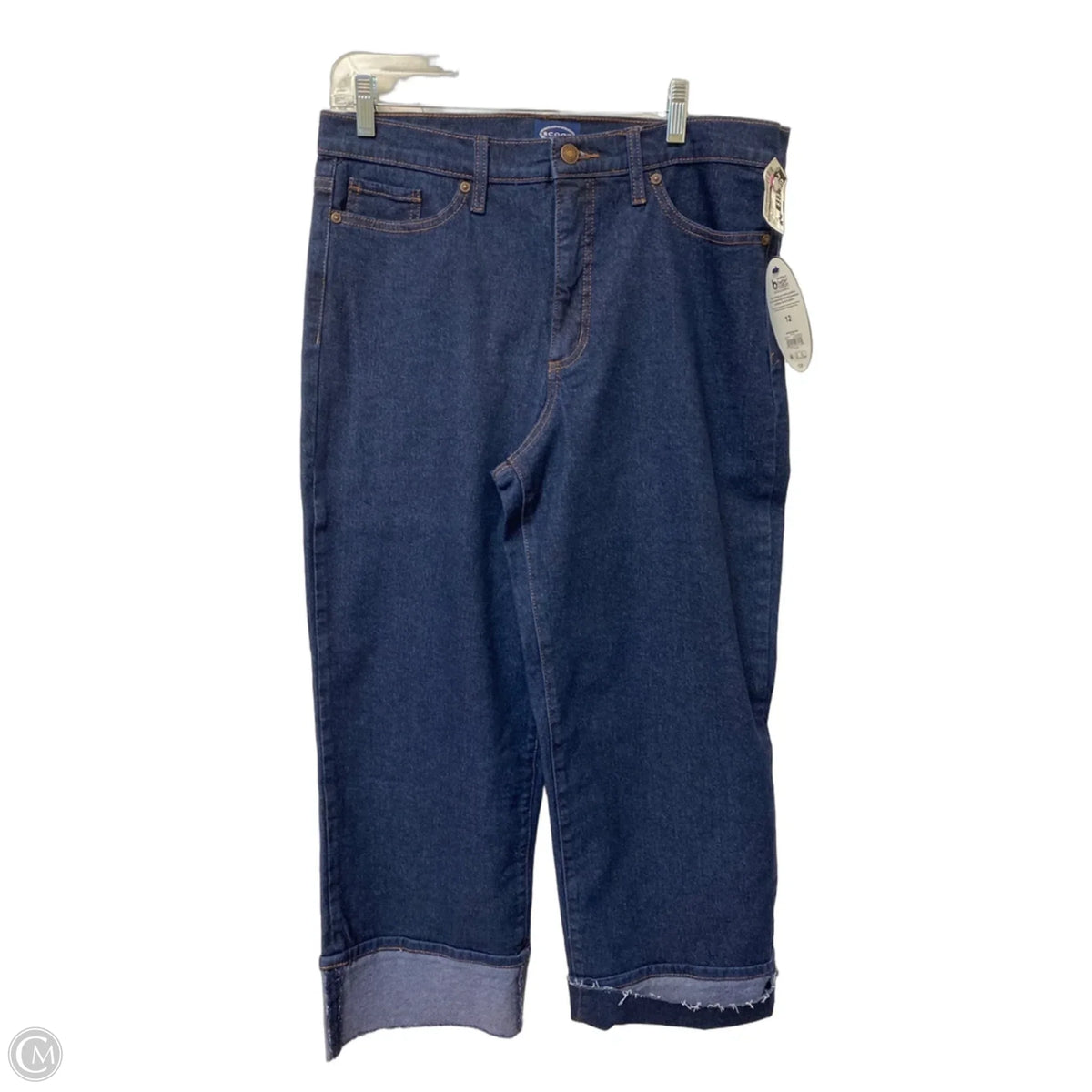 Jeans Straight By Scoop In Blue Denim, Size: 12