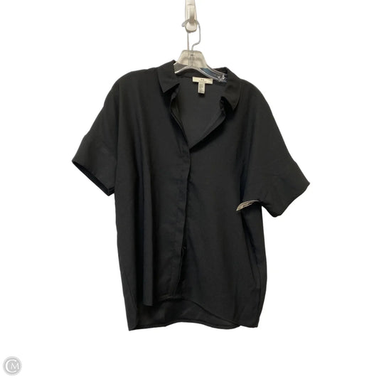 Top Short Sleeve Designer By Halston In Black, Size: Xs
