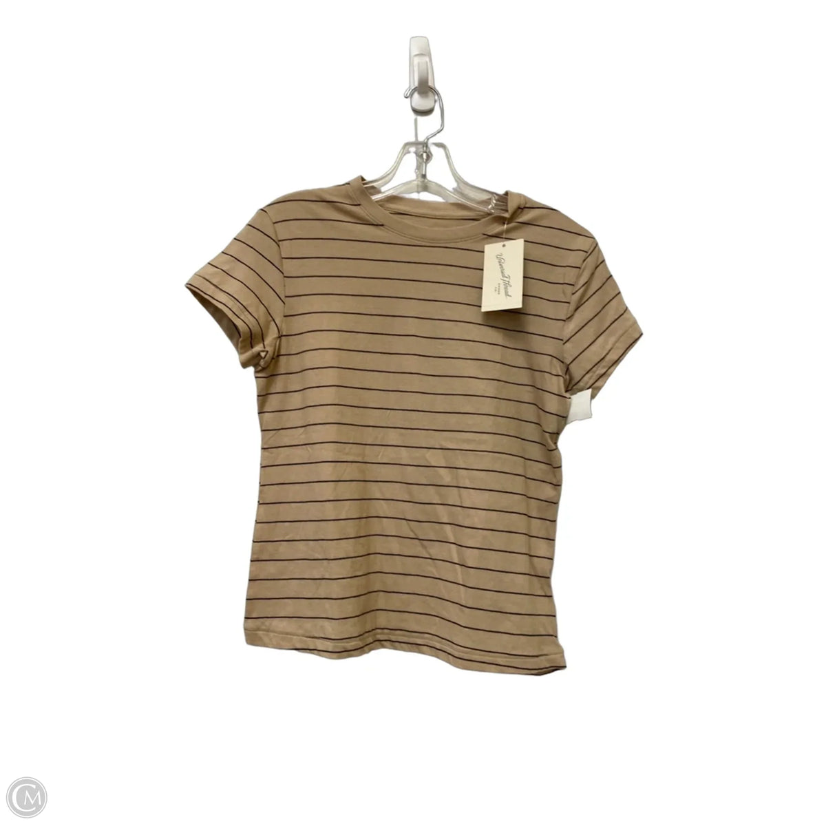 Top Short Sleeve Basic By Universal Thread In Striped Pattern, Size: Xs