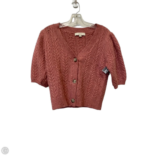 Cardigan By Loft In Pink, Size: S