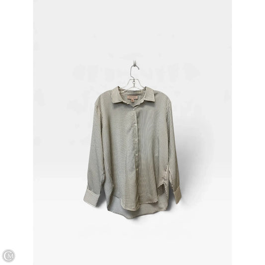 Top Long Sleeve By Philosophy In Striped Pattern, Size: M