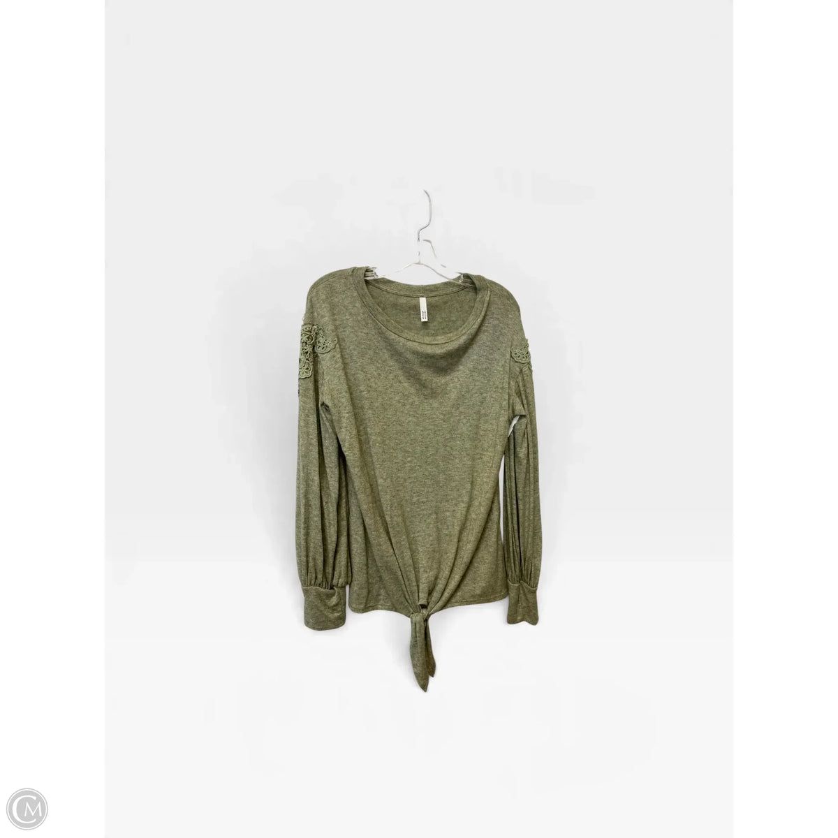 Top Long Sleeve By Clothes Mentor In Green, Size: L
