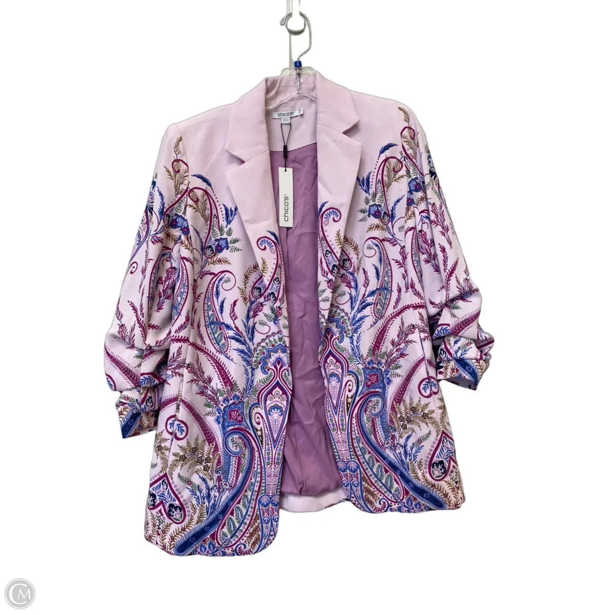 Blazer By Chicos In Paisley Print, Size: 2