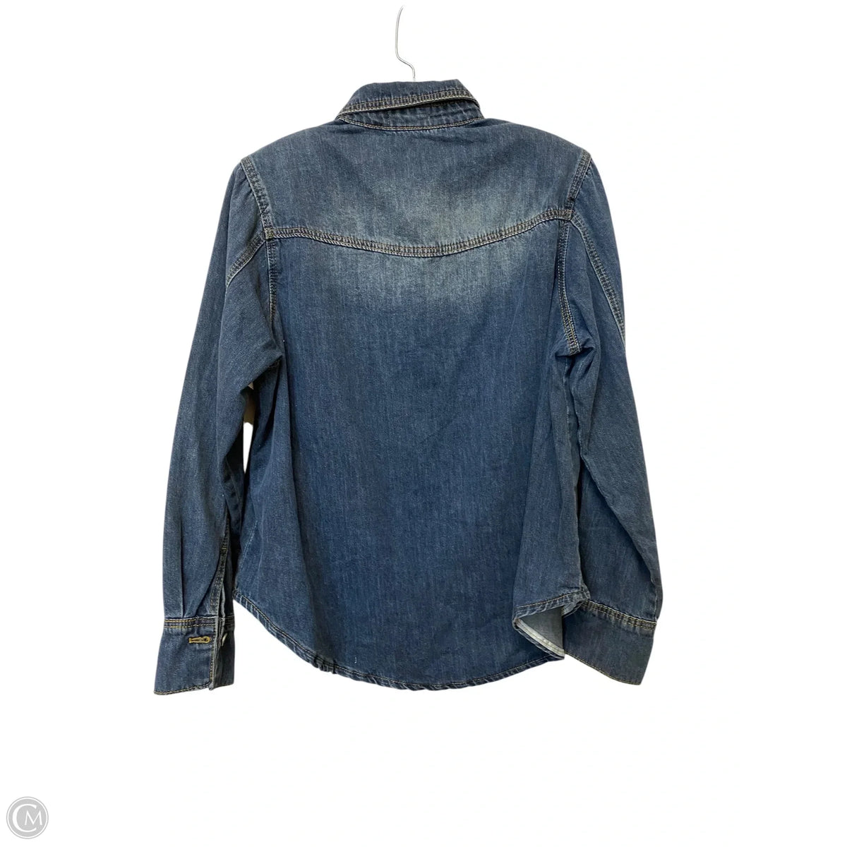 Jacket Denim By Micas In Blue Denim, Size: M