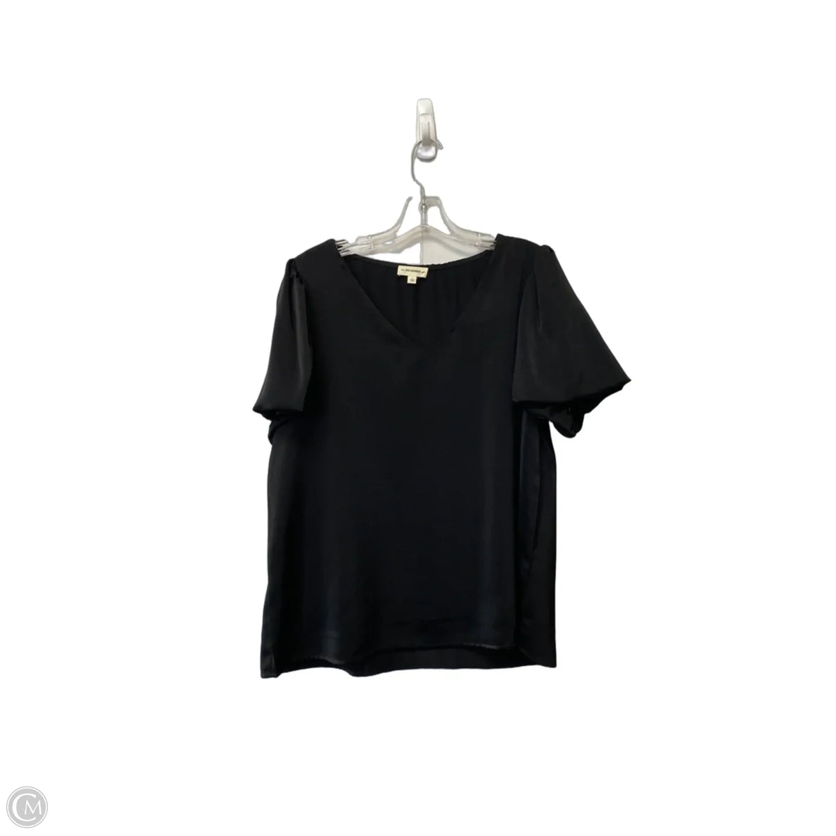 Top Short Sleeve Basic By Eesome In Black, Size: L