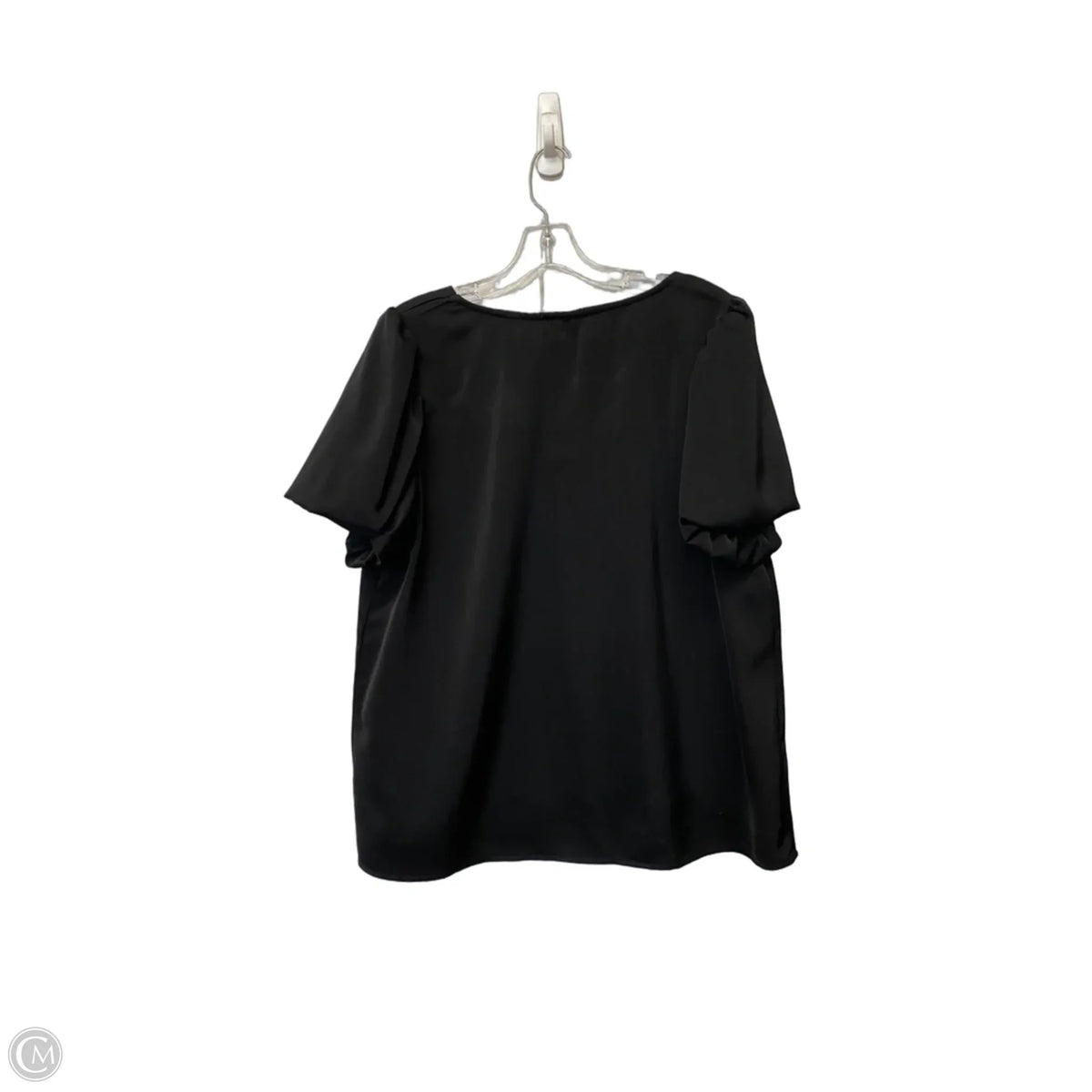 Top Short Sleeve Basic By Eesome In Black, Size: L