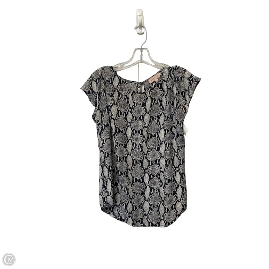 Top Short Sleeve By Philosophy In Snakeskin Print, Size: S