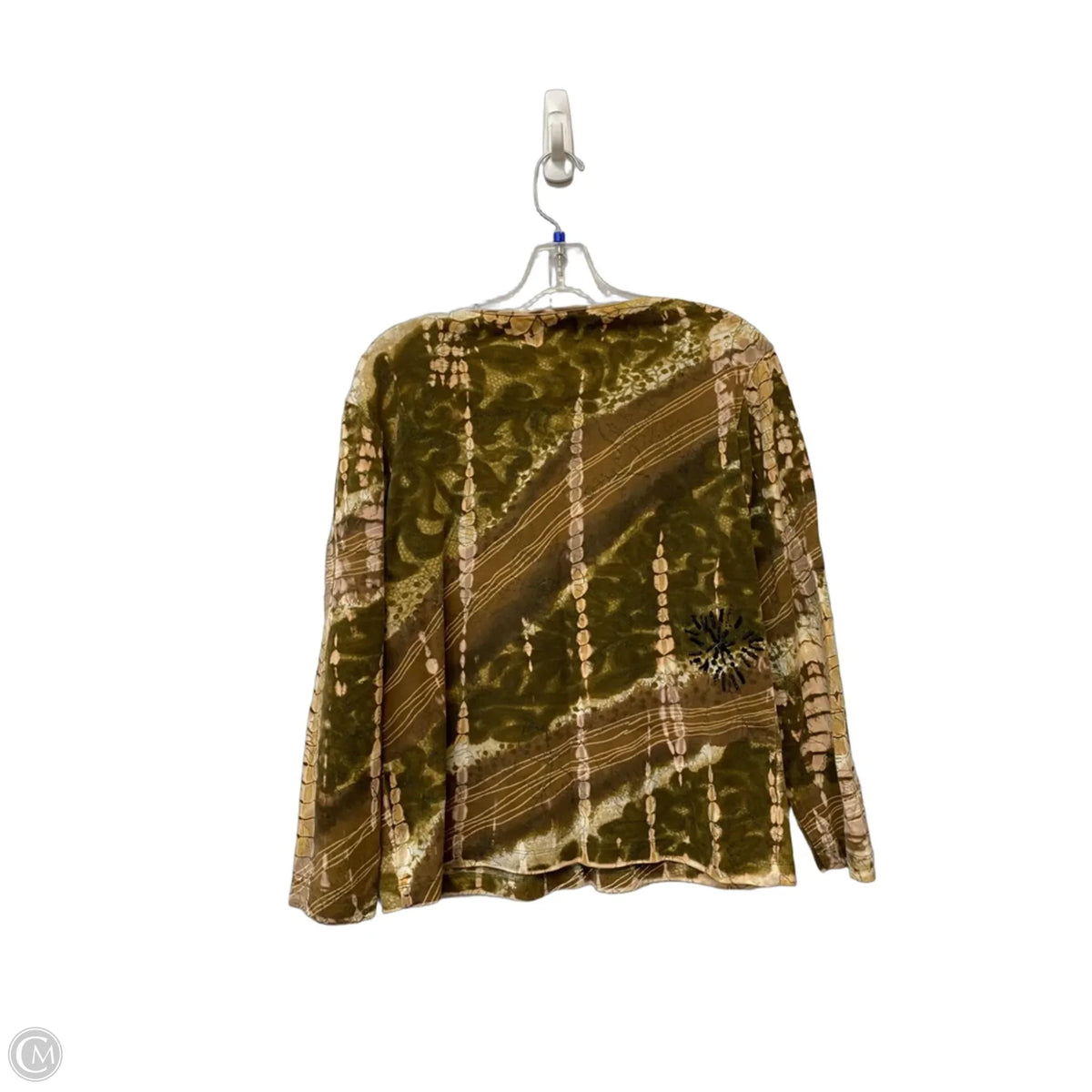 Top Long Sleeve By Chicos In Green, Size: L