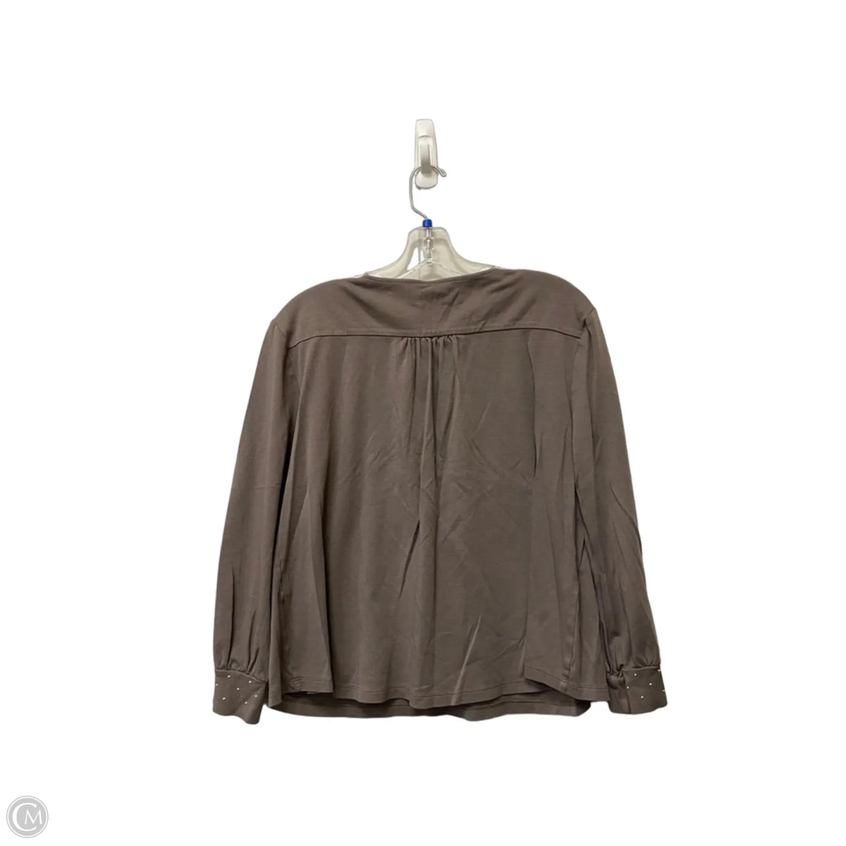 Top Long Sleeve By Chicos In Taupe, Size: L