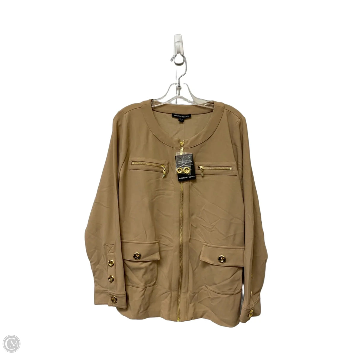 Jacket Other By Boston Proper In Tan, Size: Xl