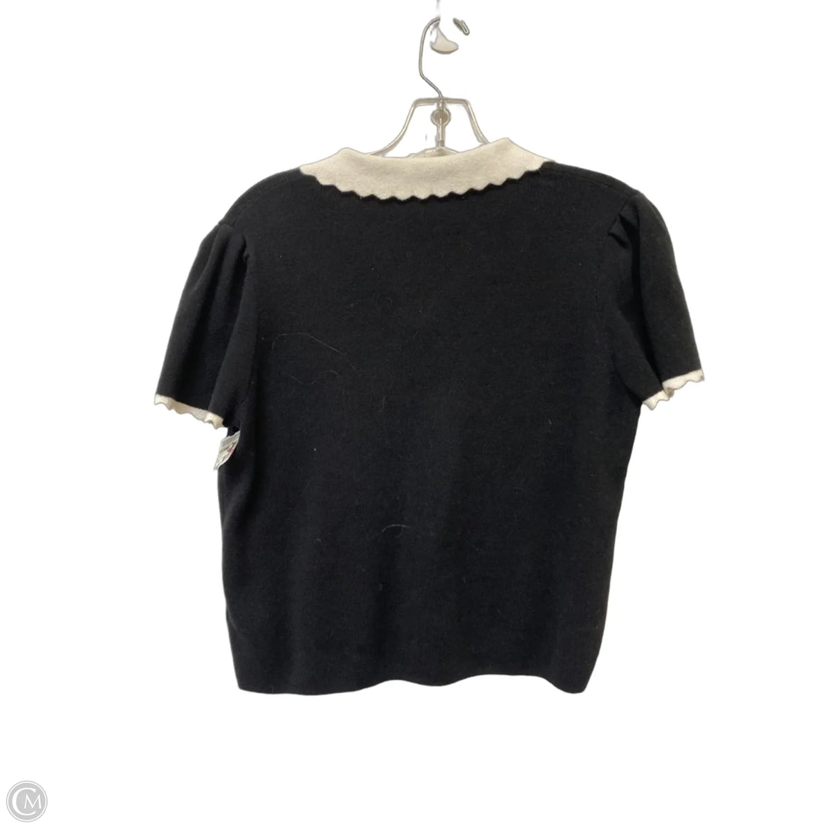 Top Short Sleeve By Express In Black, Size: M