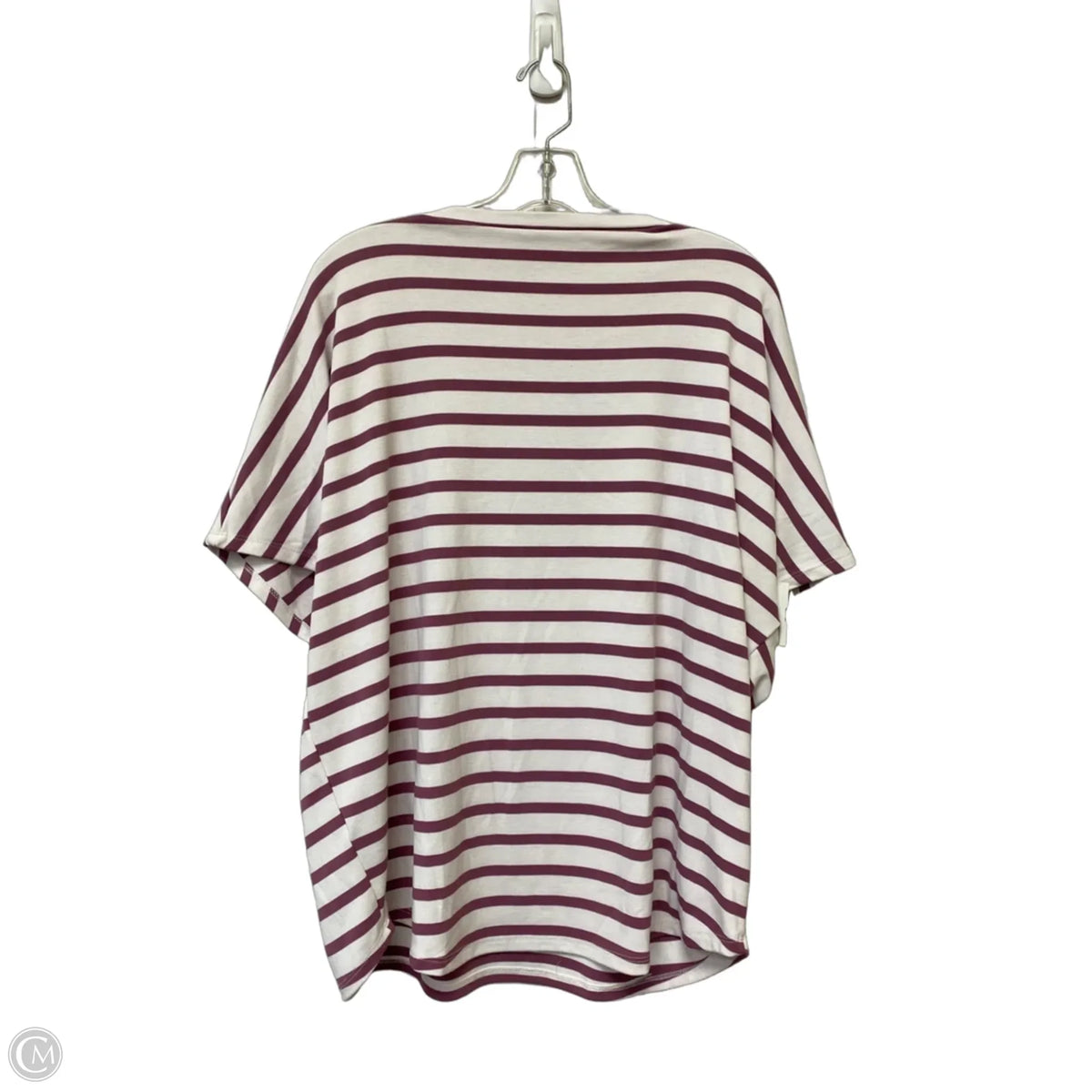 Top Short Sleeve Basic By Clothes Mentor In Striped Pattern, Size: Xl