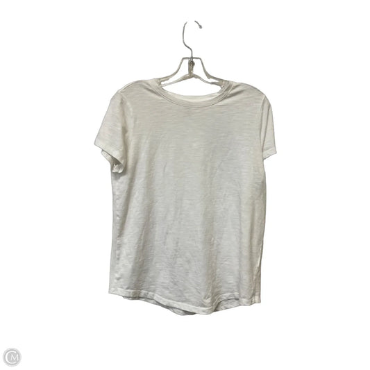 Top Short Sleeve Basic By Sonoma In White, Size: M