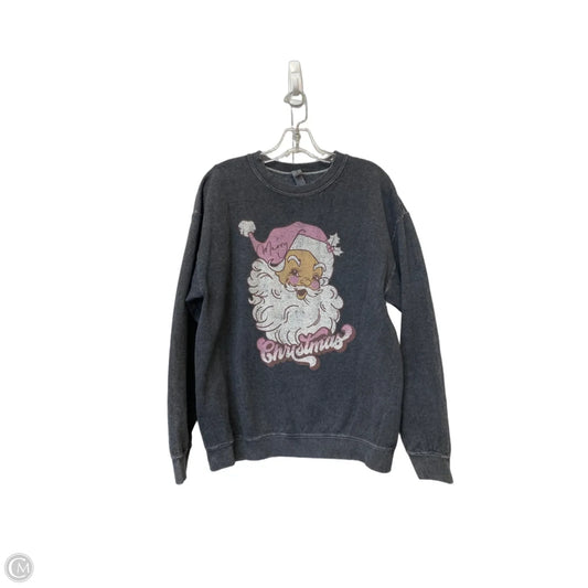 Sweatshirt Crewneck By Gildan In Grey, Size: L