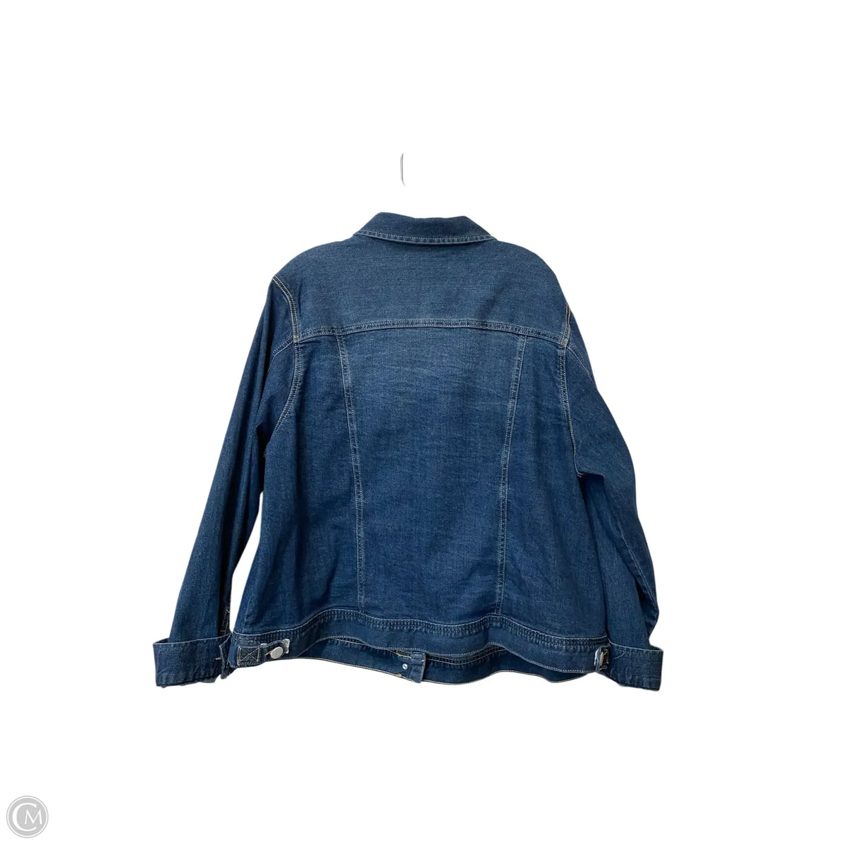 Jacket Denim By Cato In Blue Denim, Size: 18