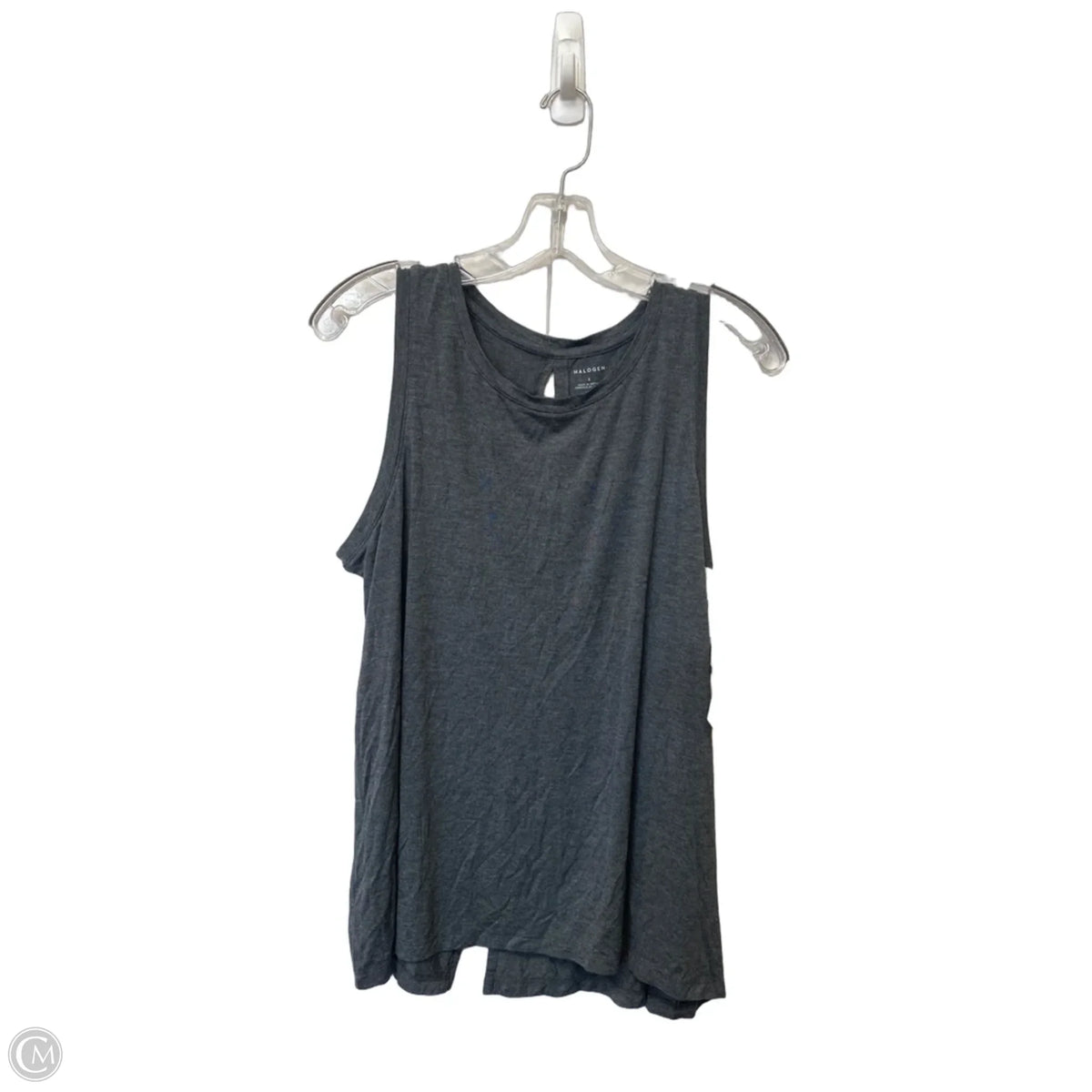 Top Sleeveless Basic By Halogen In Grey, Size: L