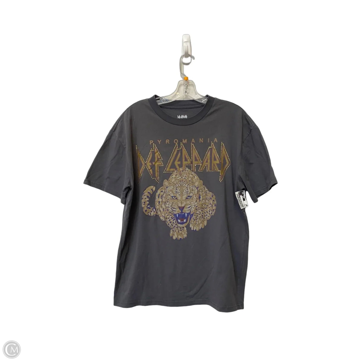 Top Short Sleeve By Clothes Mentor In Grey, Size: M