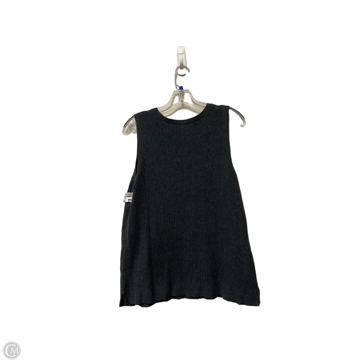 Top Sleeveless By Chicos In Grey, Size: L