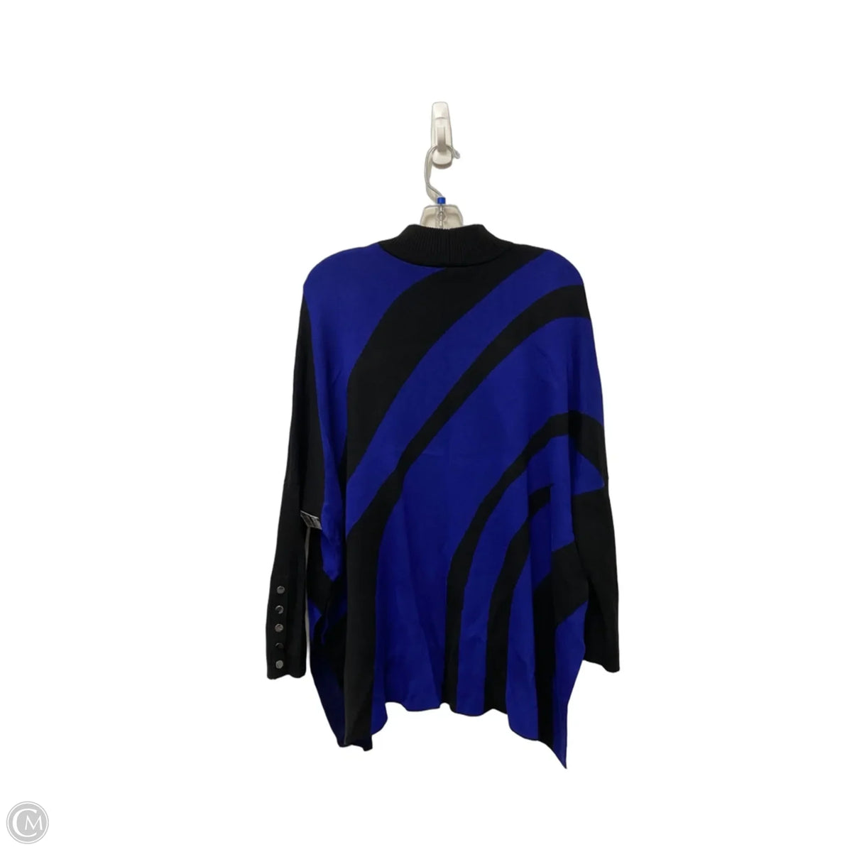 Sweater By Chicos In Striped Pattern, Size: M